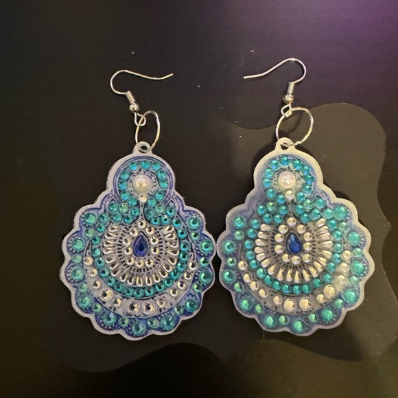 Jewelry - Handcrafted boho earrings made by my mother in law 🥰